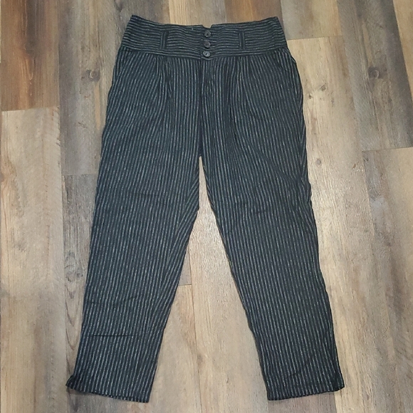 Sundance Black and Gray Trousers Straight-Leg Elegance - Picture 1 of 9